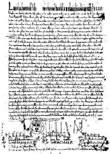 Die Urkunde von 1184